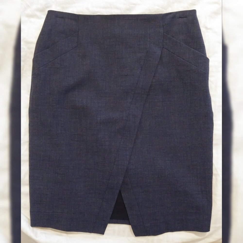 Ann Taylor LOFT Blue Navy Pencil Skirt 6P